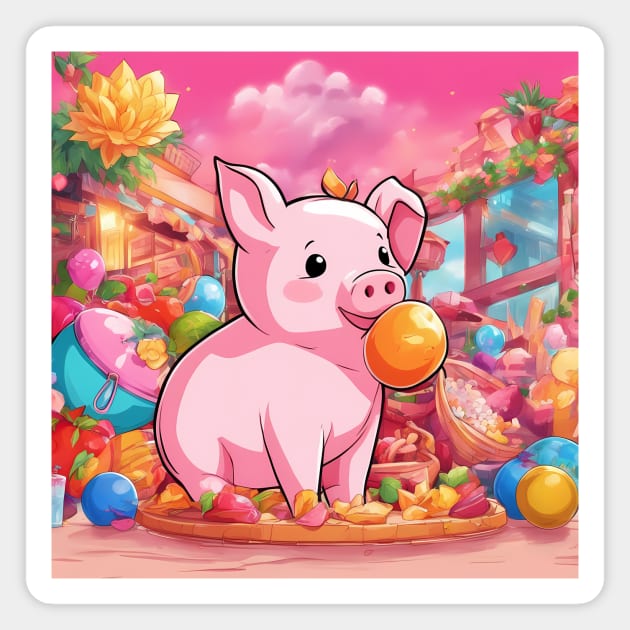 Swine Sensation Magnet by animegirlnft
